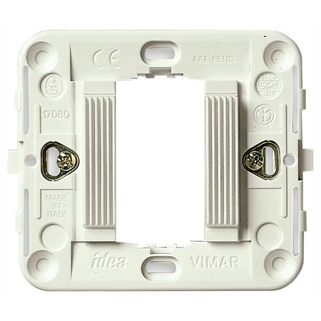 Vimar Idea 1-Module Mounting Frame, Grooved Front, Claws, Ø60 mm — Quality Boat Parts