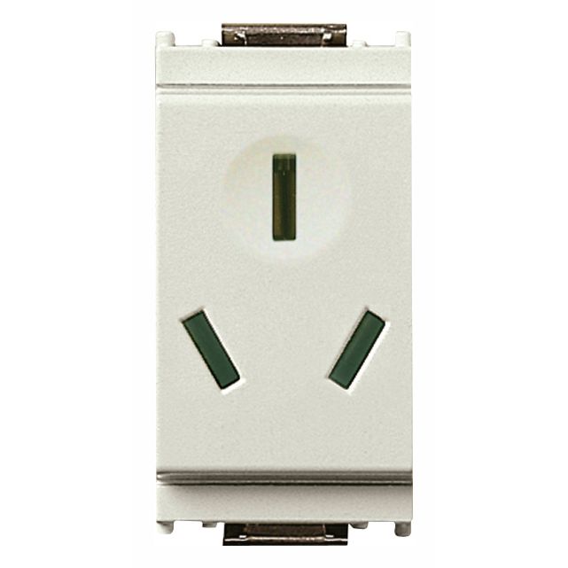 Vimar Idea SICURY Chinese Standard Socket Outlet, 2P+E, 10A 250V, IP20 — Quality Boat Parts