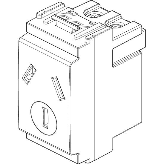 Vimar Idea SICURY Chinese Standard Socket Outlet, 2P+E, 10A 250V, IP20 — Quality Boat Parts