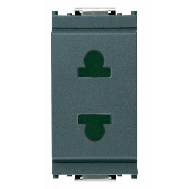 Vimar Idea 2P USA+EU SICURY Socket Outlet, 4.8mm Pins, 250V, IP20 — Quality Boat Parts