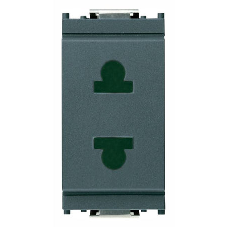 Vimar Idea 2P USA+EU SICURY Socket Outlet, 4.8mm Pins, 250V, IP20 — Quality Boat Parts