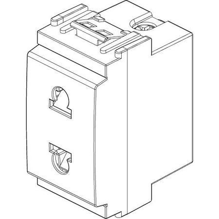 Vimar Idea 2P USA+EU SICURY Socket Outlet, 4.8mm Pins, 250V, IP20 — Quality Boat Parts