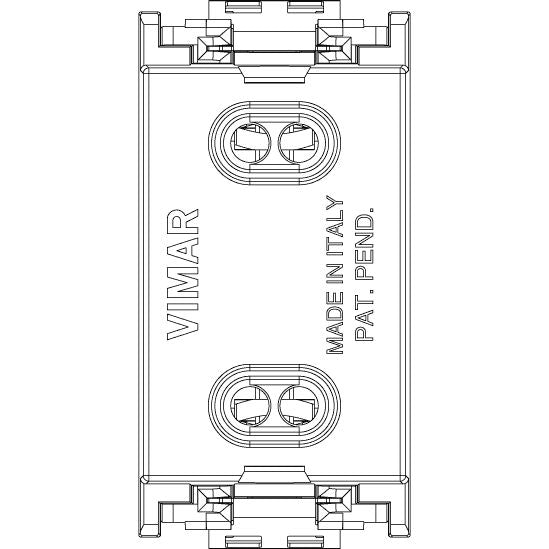 Vimar Idea 2P USA+EU SICURY Socket Outlet, 4.8mm Pins, 250V, IP20 — Quality Boat Parts