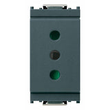 Vimar Idea SICURY Socket Outlet, Italian Standard P11, 2P+E, 10A 250V, IP20 — Quality Boat Parts