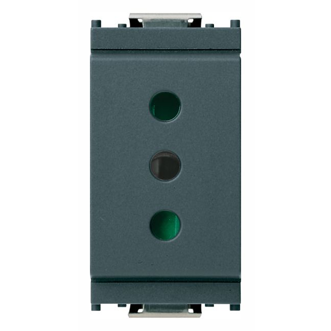 Vimar Idea SICURY Socket Outlet, Italian Standard P11, 2P+E, 10A 250V, IP20 — Quality Boat Parts