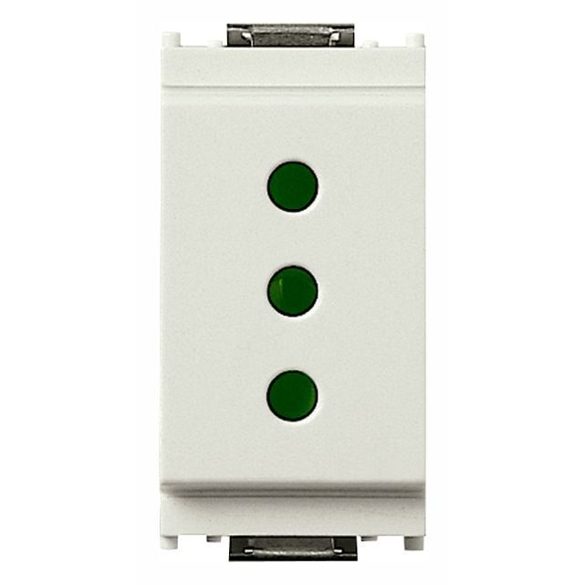 Vimar Idea SICURY Socket Outlet, Italian Standard P11, 2P+E, 10A 250V, IP20 — Quality Boat Parts