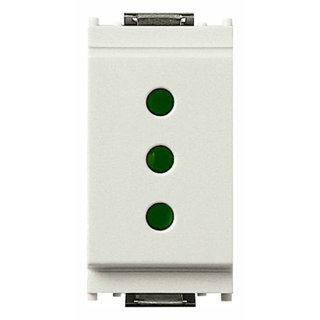 Vimar Idea SICURY Socket Outlet, Italian Standard P11, 2P+E, 10A 250V, IP20 — Quality Boat Parts
