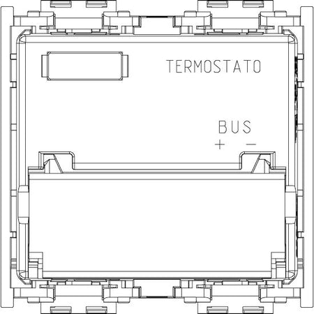 Vimar Idea By-me Plus Thermostat with Display, 2 Modules, 29V, TP Bus — Quality Boat Parts