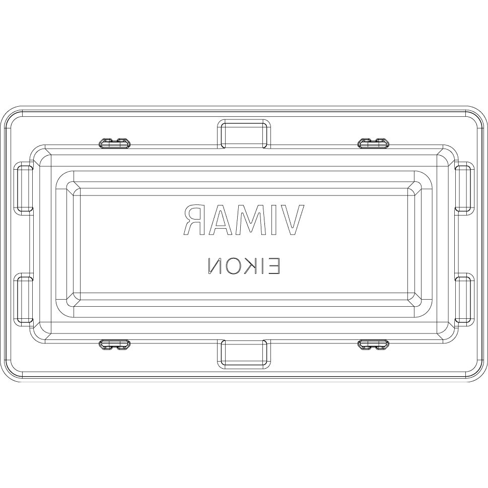 Vimar Eikon Mounting Frame and Protection Cover, 4-Module — Quality Boat Parts