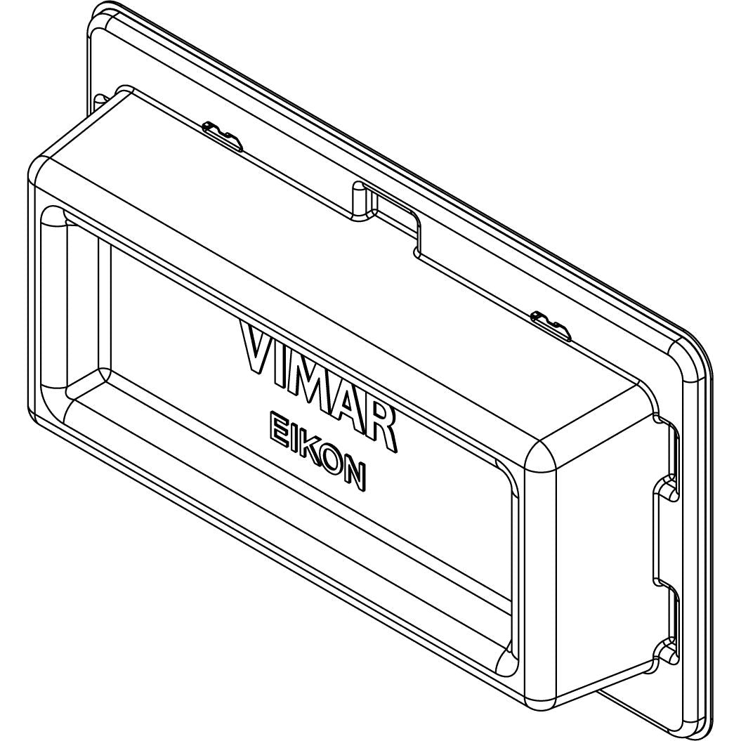 Vimar Eikon Mounting Frame and Protection Cover, 4-Module — Quality Boat Parts