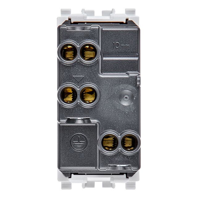 Vimar Eikon SICURY Socket Outlet, Italian Standard P11, 2P+E, 10A, 250V — Quality Boat Parts