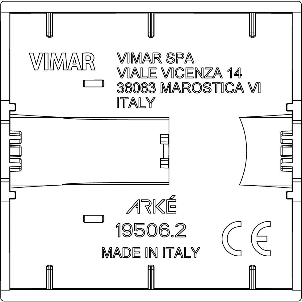 Vimar Arké Interchangeable Buttons for RF Switches, For EnOcean, Bluetooth and ZigBee RF Devices, IP40 — Quality Boat Parts