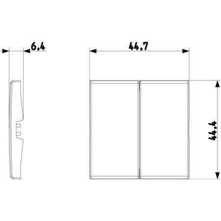 Vimar Arké Interchangeable Buttons for RF Switches, For EnOcean, Bluetooth and ZigBee RF Devices, IP40 — Quality Boat Parts
