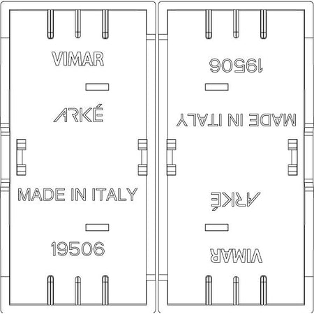 Vimar Arké Interchangeable Buttons for RF Switches, For EnOcean, Bluetooth and ZigBee RF Devices, IP40 — Quality Boat Parts