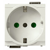 Vimar Idea SICURY Italian P30 Socket Outlet, 2P+E, 16A 250V, 2-Module, IP20 — Quality Boat Parts