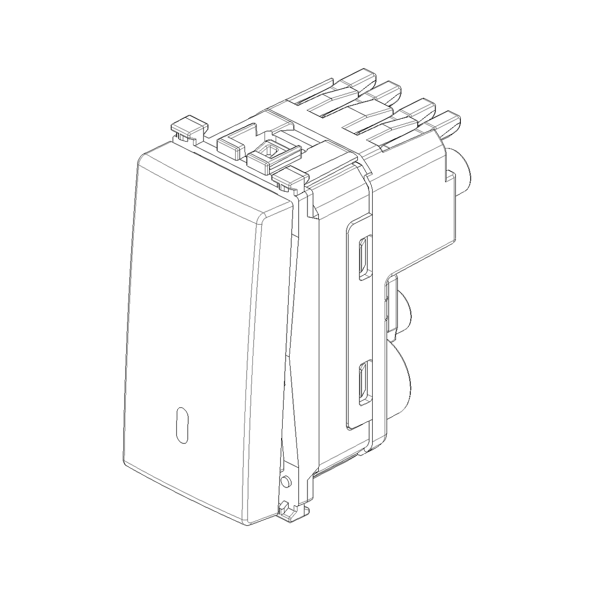 Vimar Arké Push Button, 1P NO, 10A 250V~, Lightable, IP40 — Quality Boat Parts