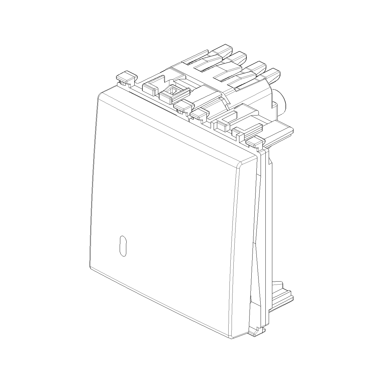 Vimar Arké Push Button, 1P NO, 10A 250V~, Lightable, IP40 — Quality Boat Parts