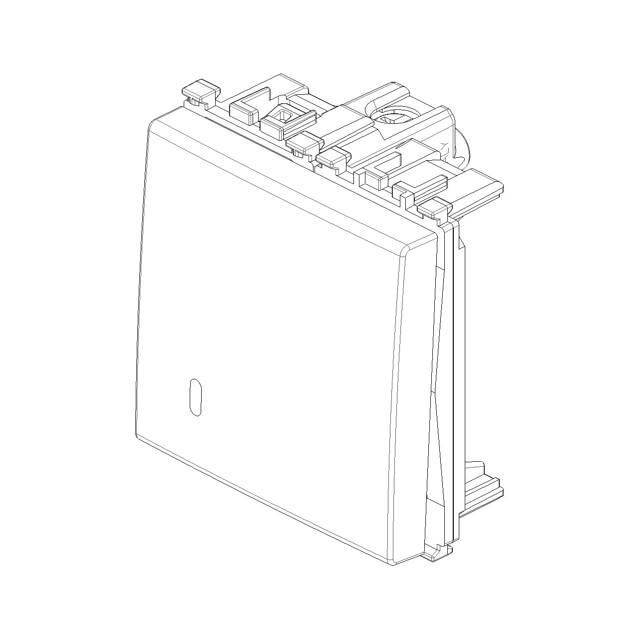 Vimar Arké Push Button, 1P NO, 10A 250V~, Lightable, IP40 — Quality Boat Parts