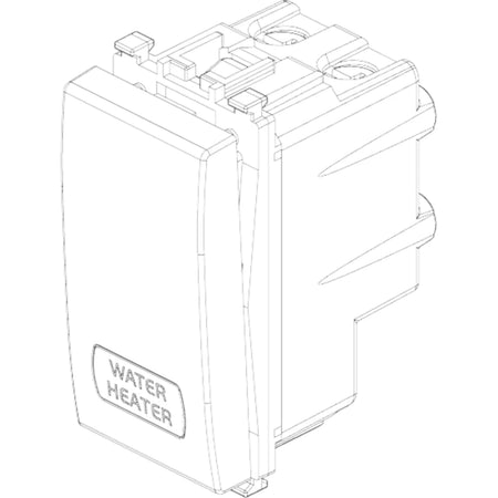 Vimar Eikon 2P 1-Way Switch, 20AX, 250V, IP40, Lightable — Quality Boat Parts