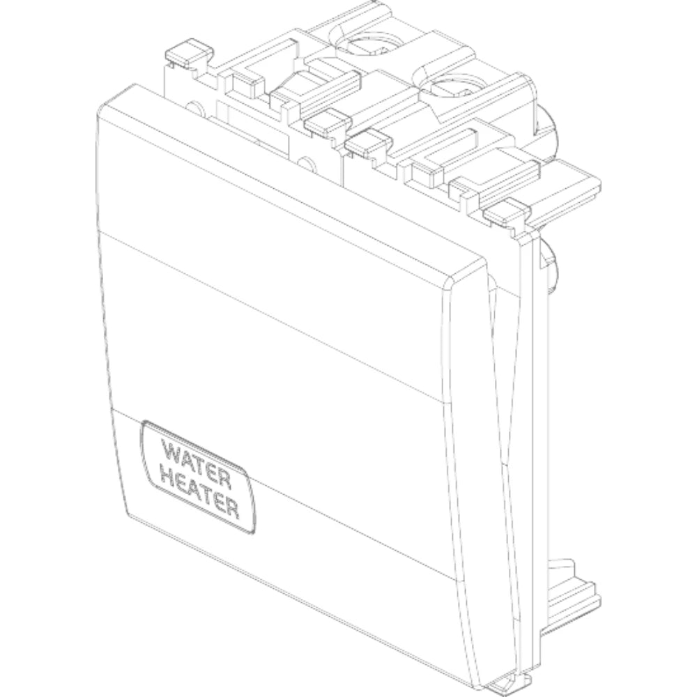 Vimar Eikon 2P 1-Way Switch, 20AX, 250V, IP40, Lightable — Quality Boat Parts