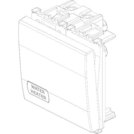 Vimar Eikon 2P 1-Way Switch, 20AX, 250V, IP40, Lightable — Quality Boat Parts