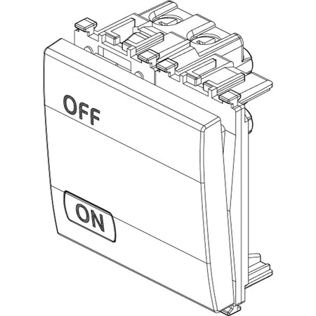 Vimar Eikon 2P 1-Way Switch, 20AX, 250V, IP40, Lightable — Quality Boat Parts