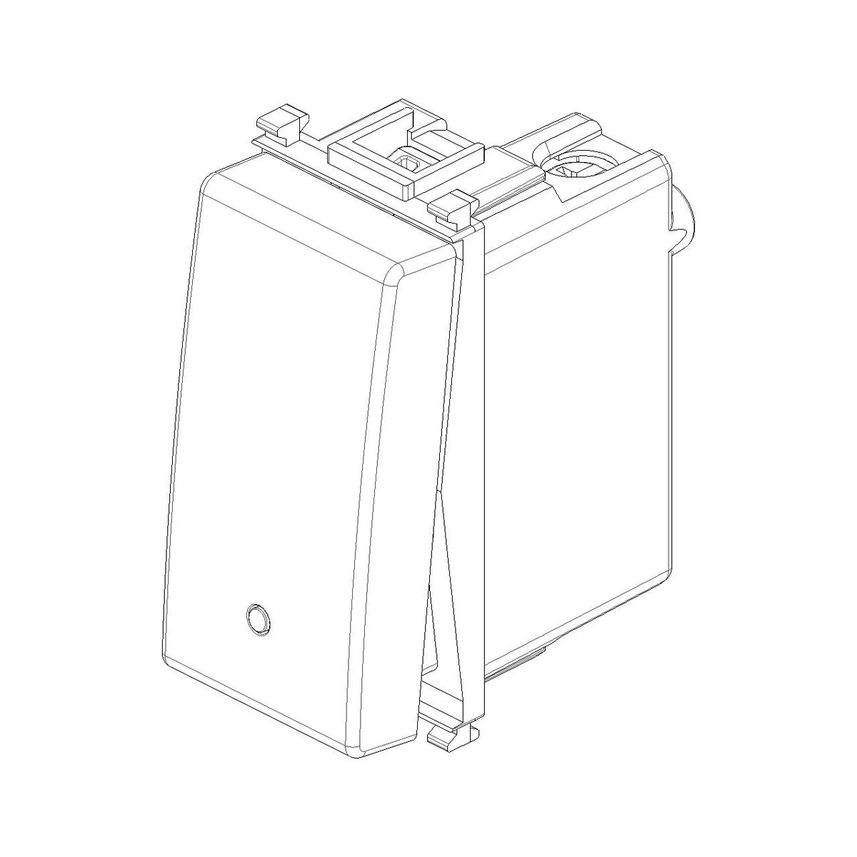 Vimar Plana 1P 16AX 1-Way Switch, 250V, IP40, Flush Mount — Quality Boat Parts