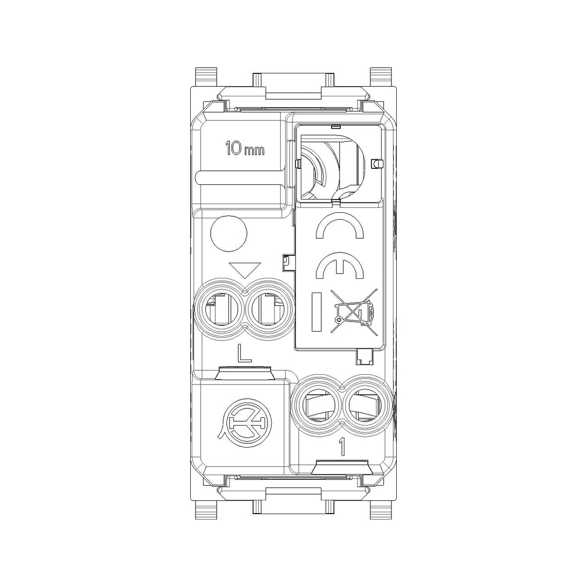 Vimar Plana 1P 16AX 1-Way Switch, 250V, IP40, Flush Mount — Quality Boat Parts