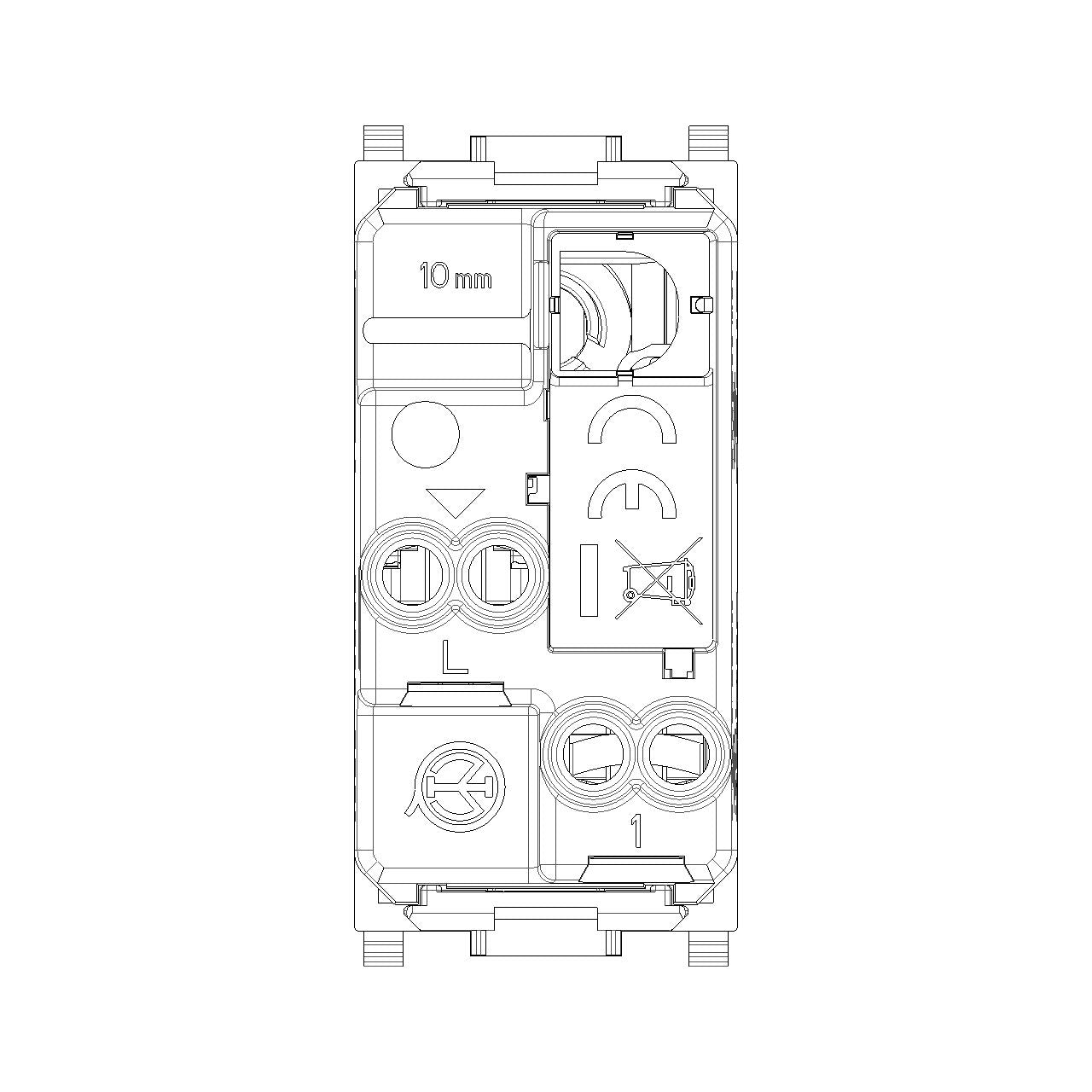 Vimar Plana 1P 16AX 1-Way Switch, 250V, IP40, Flush Mount — Quality Boat Parts