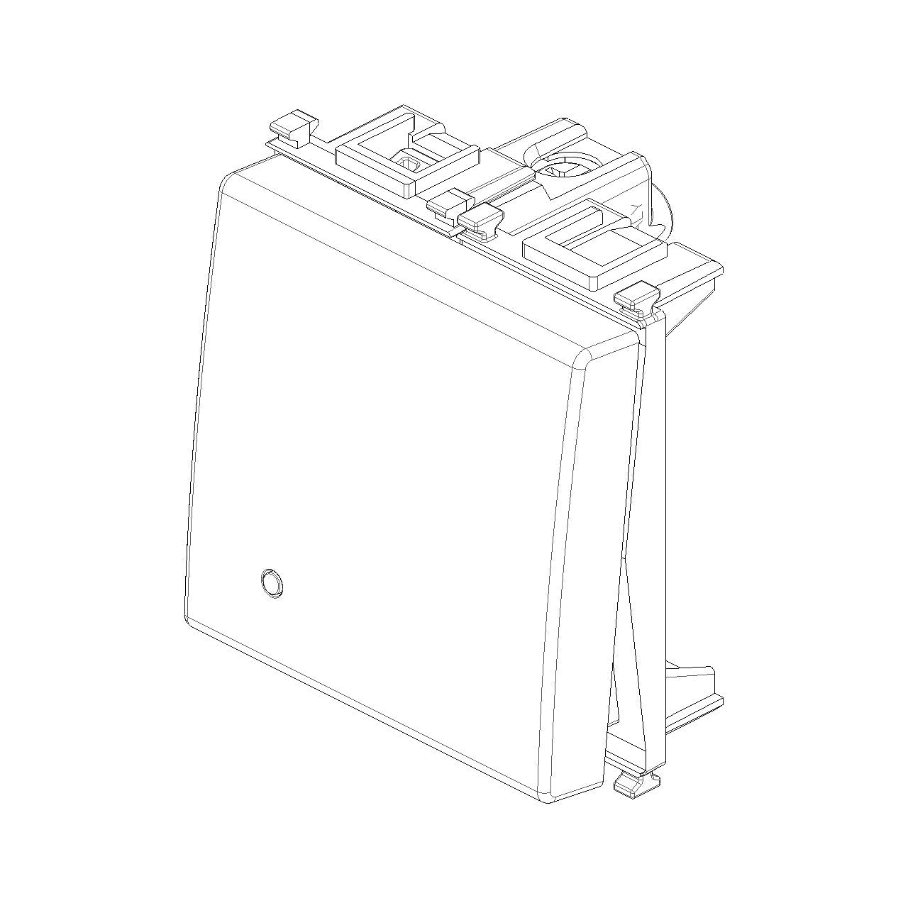 Vimar Plana 1P 16AX 1-Way Switch, 250V, IP40, Flush Mount — Quality Boat Parts