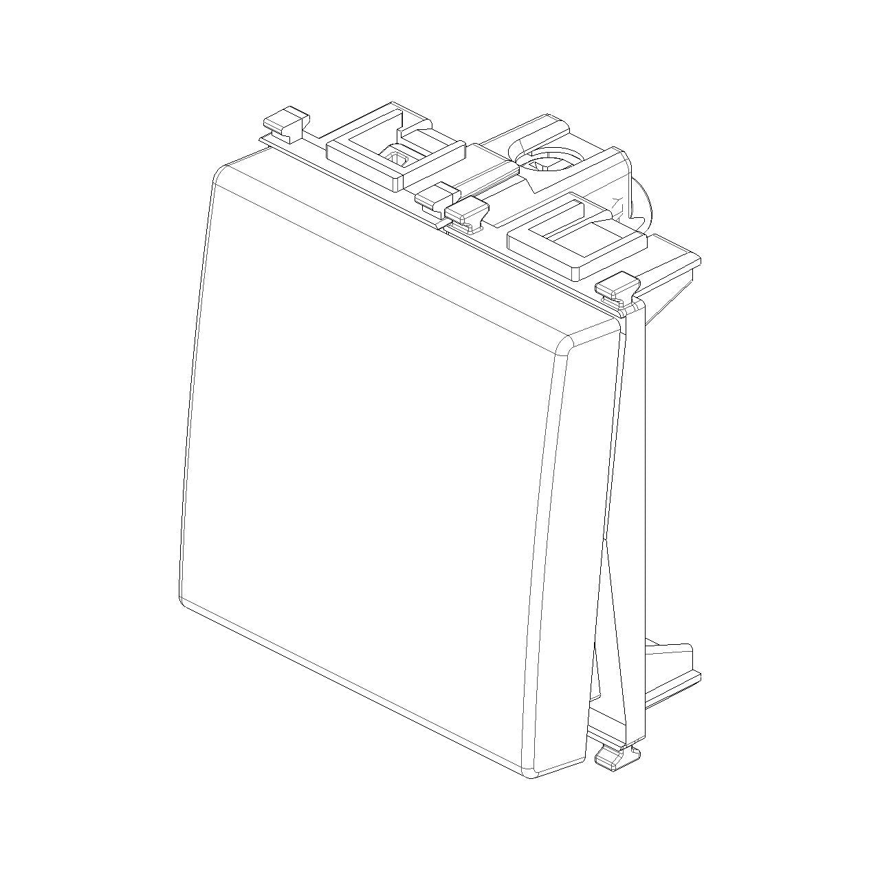 Vimar Plana 1P 16AX 1-Way Switch, 250V, IP40, Flush Mount — Quality Boat Parts