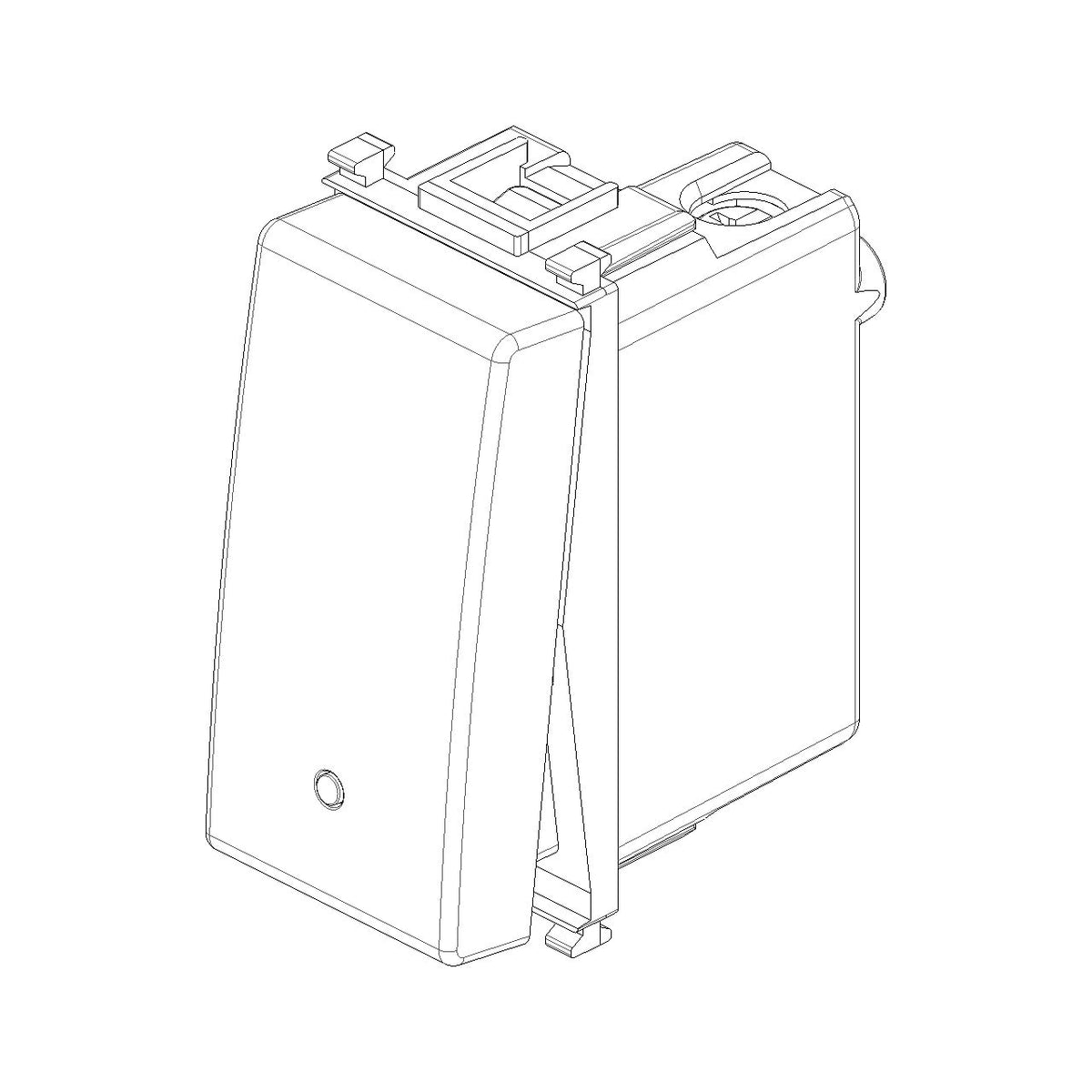 Vimar Plana 1P 16AX 2-Way Switch, 250V, IP40, Optional LED Lighting — Quality Boat Parts