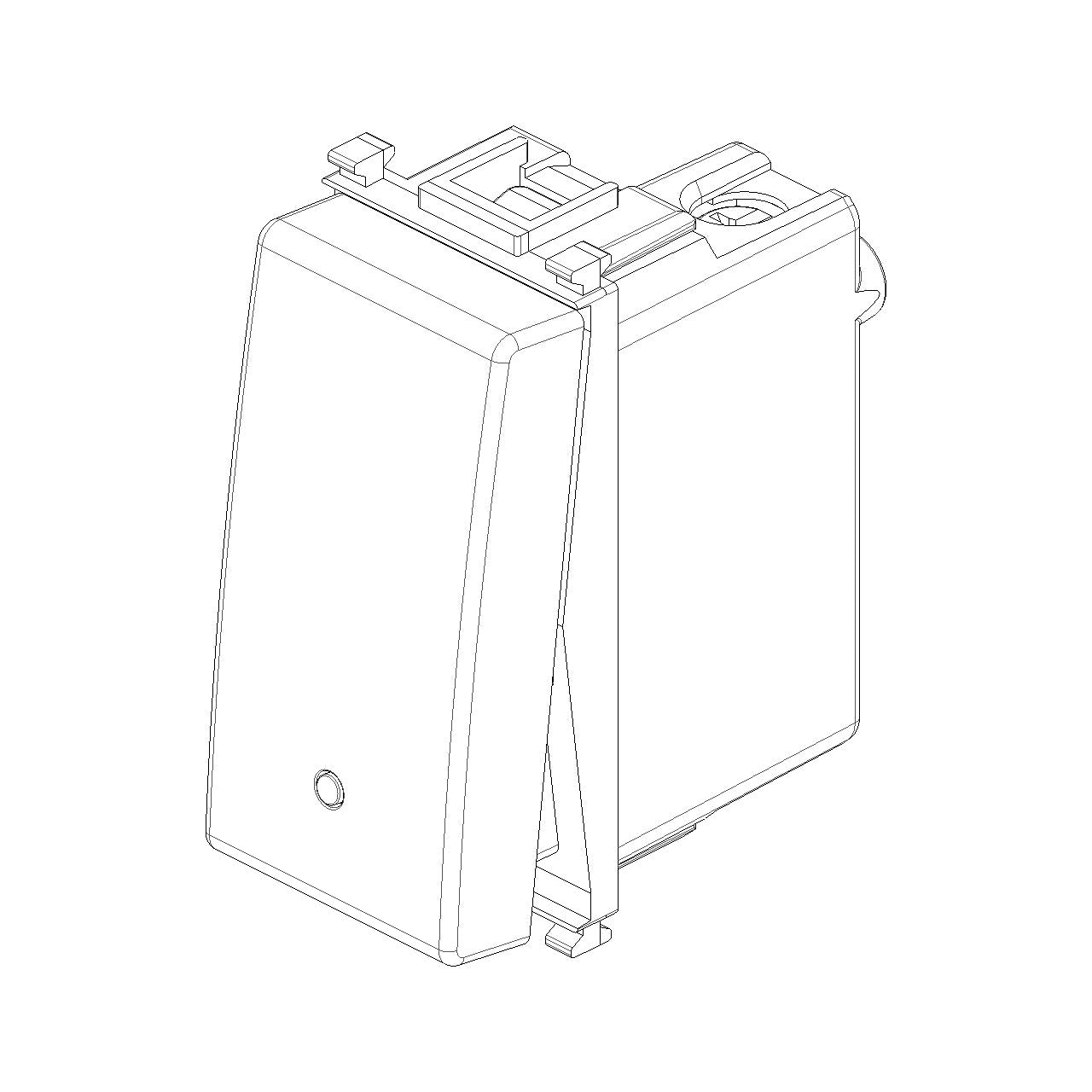 Vimar Plana 1P 16AX 2-Way Switch, 250V, IP40, Optional LED Lighting — Quality Boat Parts
