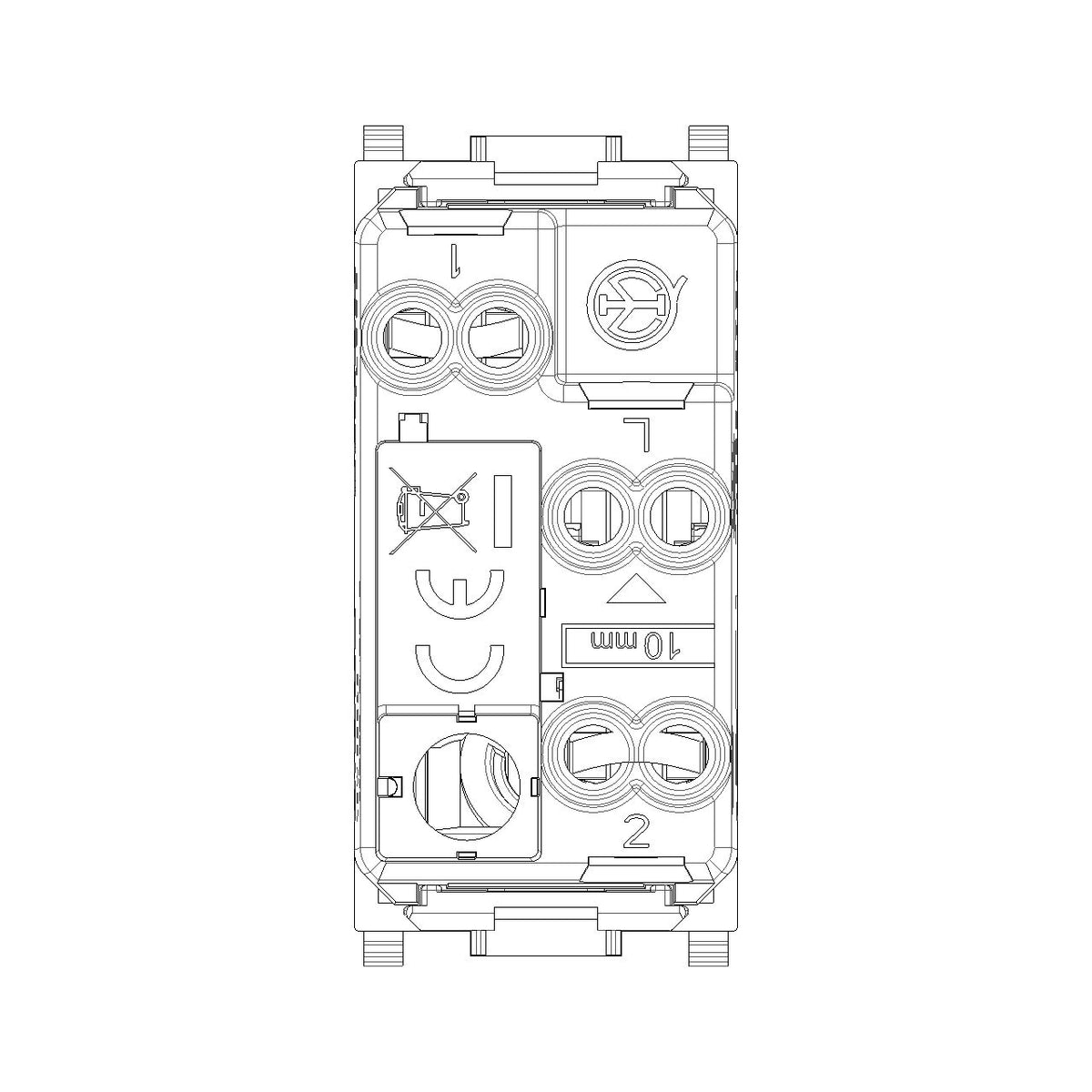 Vimar Plana 1P 16AX 2-Way Switch, 250V, IP40, Optional LED Lighting — Quality Boat Parts