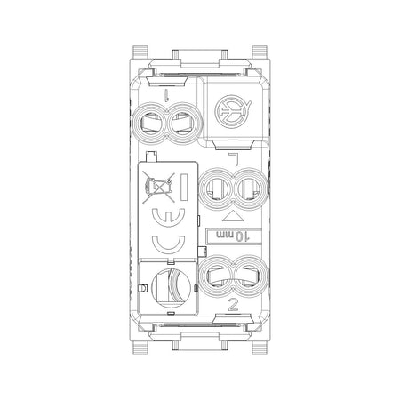 Vimar Plana 1P 16AX 2-Way Switch, 250V, IP40, Optional LED Lighting — Quality Boat Parts
