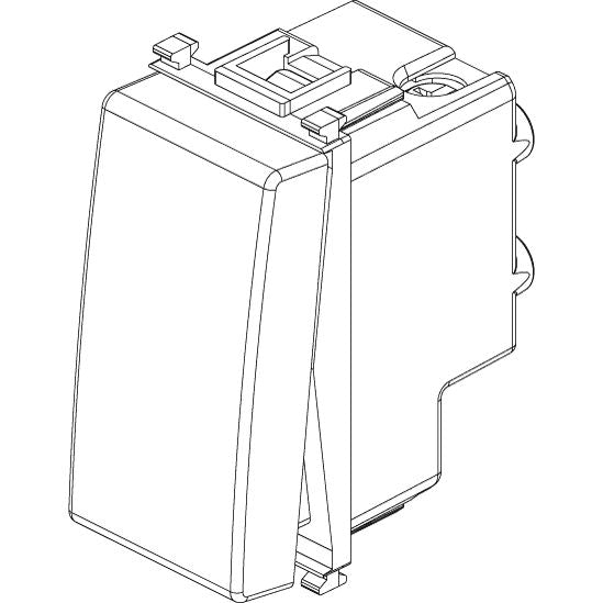 Vimar Plana 1P 16AX 2-Way Switch, 250V, IP40, Optional LED Lighting — Quality Boat Parts