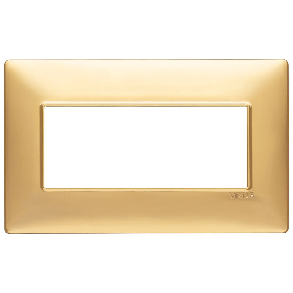 Vimar Plana 5-Module British Standard Cover Plate, 155 x 95 x 9 mm, Clamp Mounting, Horizontal/Vertical Mount, IP00 — Quality Boat Parts