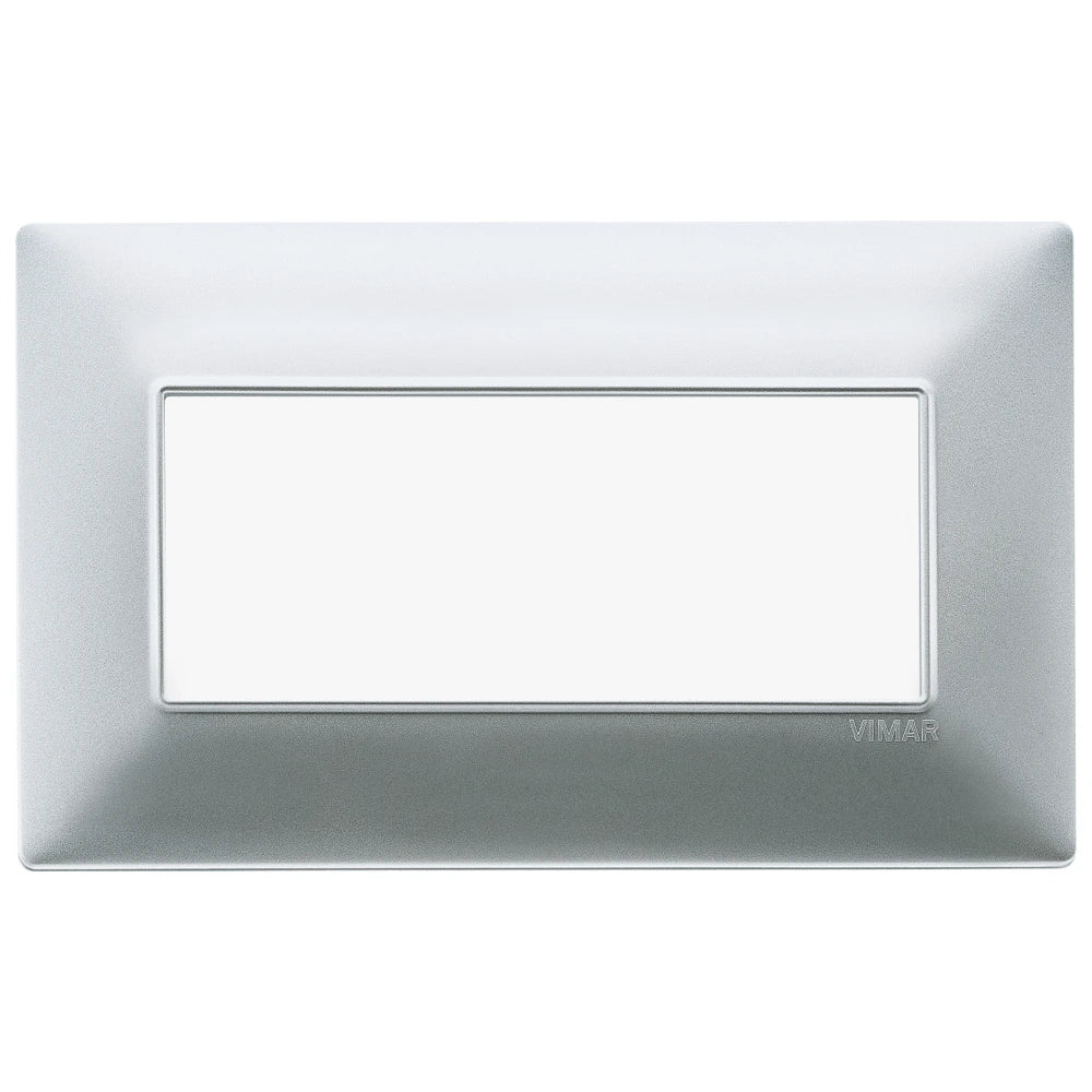 Vimar Plana 5-Module British Standard Cover Plate, 155 x 95 x 9 mm, Clamp Mounting, Horizontal/Vertical Mount, IP00 — Quality Boat Parts
