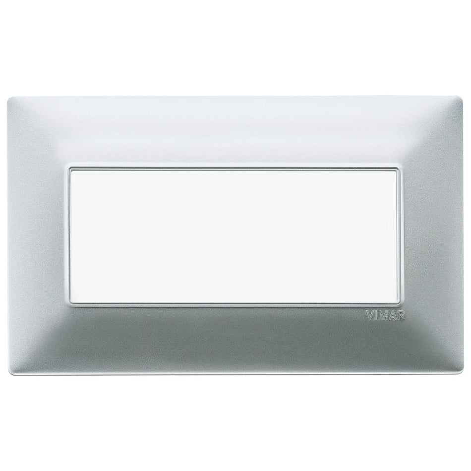 Vimar Plana 5-Module British Standard Cover Plate, 155 x 95 x 9 mm, Clamp Mounting, Horizontal/Vertical Mount, IP00 — Quality Boat Parts