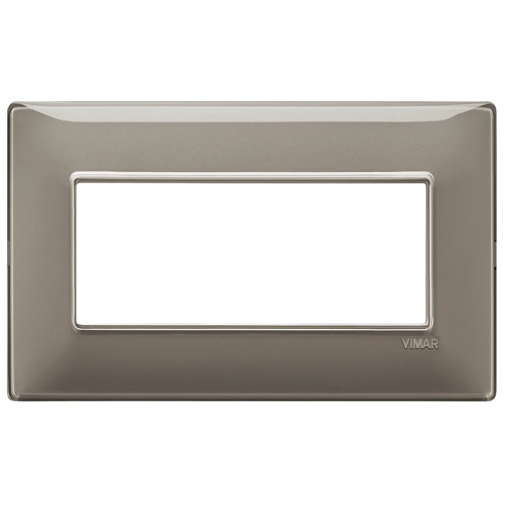 Vimar Plana 5-Module British Standard Cover Plate, 155 x 95 x 9 mm, Clamp Mounting, Horizontal/Vertical Mount, IP00 — Quality Boat Parts