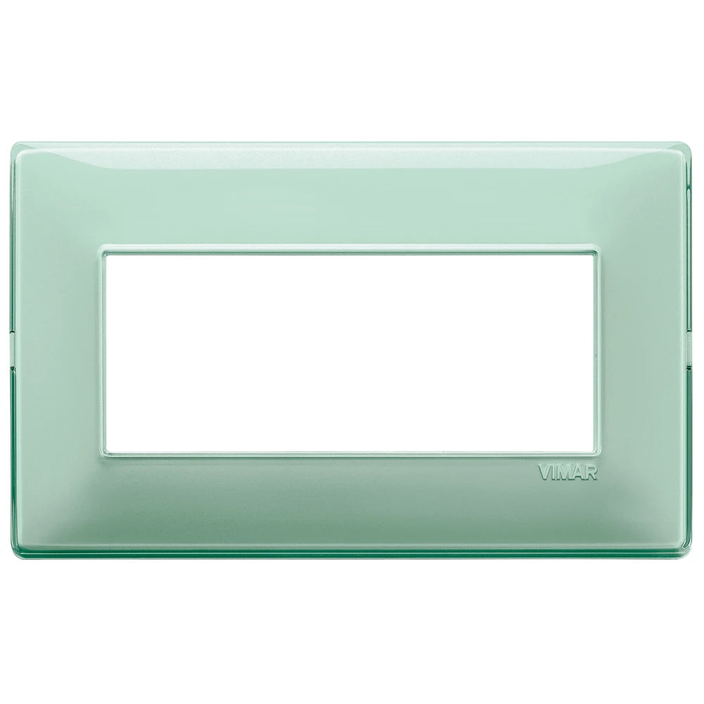 Vimar Plana 5-Module British Standard Cover Plate, 155 x 95 x 9 mm, Clamp Mounting, Horizontal/Vertical Mount, IP00 — Quality Boat Parts