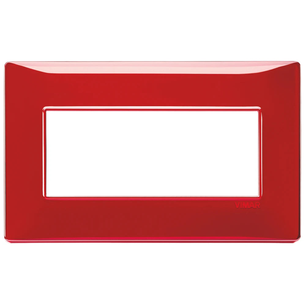 Vimar Plana 5-Module British Standard Cover Plate, 155 x 95 x 9 mm, Clamp Mounting, Horizontal/Vertical Mount, IP00 — Quality Boat Parts