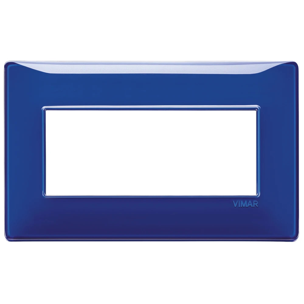 Vimar Plana 5-Module British Standard Cover Plate, 155 x 95 x 9 mm, Clamp Mounting, Horizontal/Vertical Mount, IP00 — Quality Boat Parts