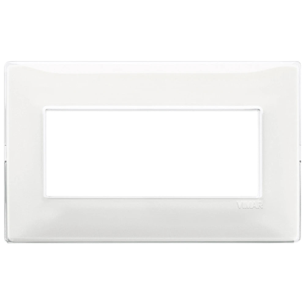 Vimar Plana 5-Module British Standard Cover Plate, 155 x 95 x 9 mm, Clamp Mounting, Horizontal/Vertical Mount, IP00 — Quality Boat Parts