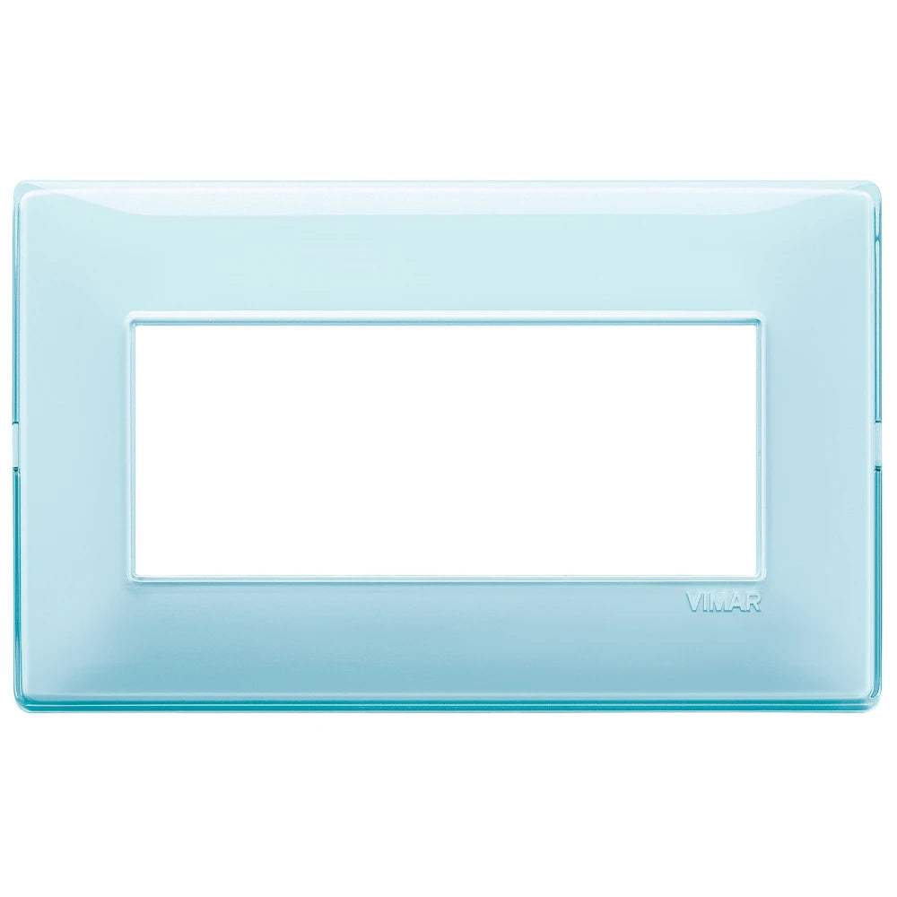 Vimar Plana 5-Module British Standard Cover Plate, 155 x 95 x 9 mm, Clamp Mounting, Horizontal/Vertical Mount, IP00 — Quality Boat Parts