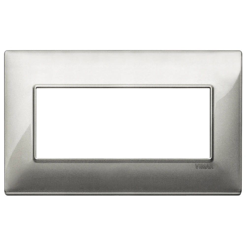Vimar Plana 5-Module British Standard Cover Plate, 155 x 95 x 9 mm, Clamp Mounting, Horizontal/Vertical Mount, IP00 — Quality Boat Parts