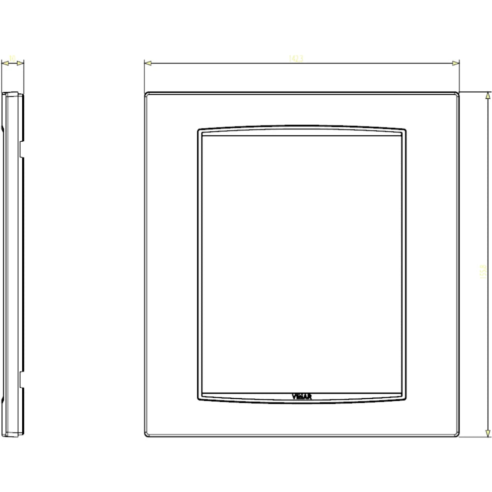 Vimar Eikon Classic Cover Plate, 8 (4+4)-Module — Quality Boat Parts