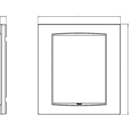Vimar Eikon Classic Cover Plate, 8 (4+4)-Module — Quality Boat Parts