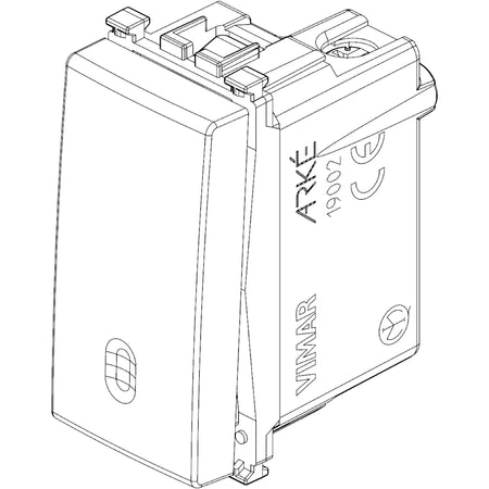 Vimar ARKÉ 1P 20AX 1-Way Switch, 250V, IP40, Flush Mount — Quality Boat Parts
