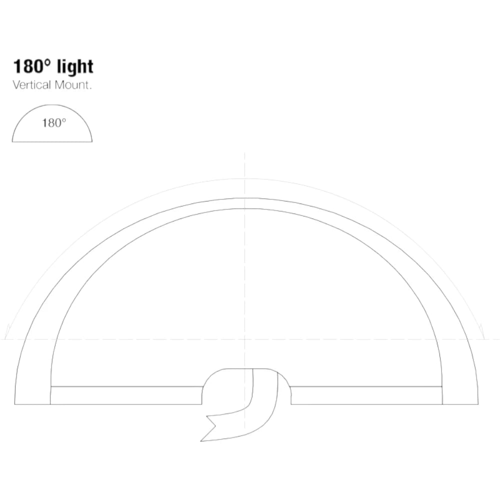 Lopolight 200-024 180 Deg White Navigation Light, 2NM, Vertical Mount, 10-32VDC, IP68 — Quality Boat Parts